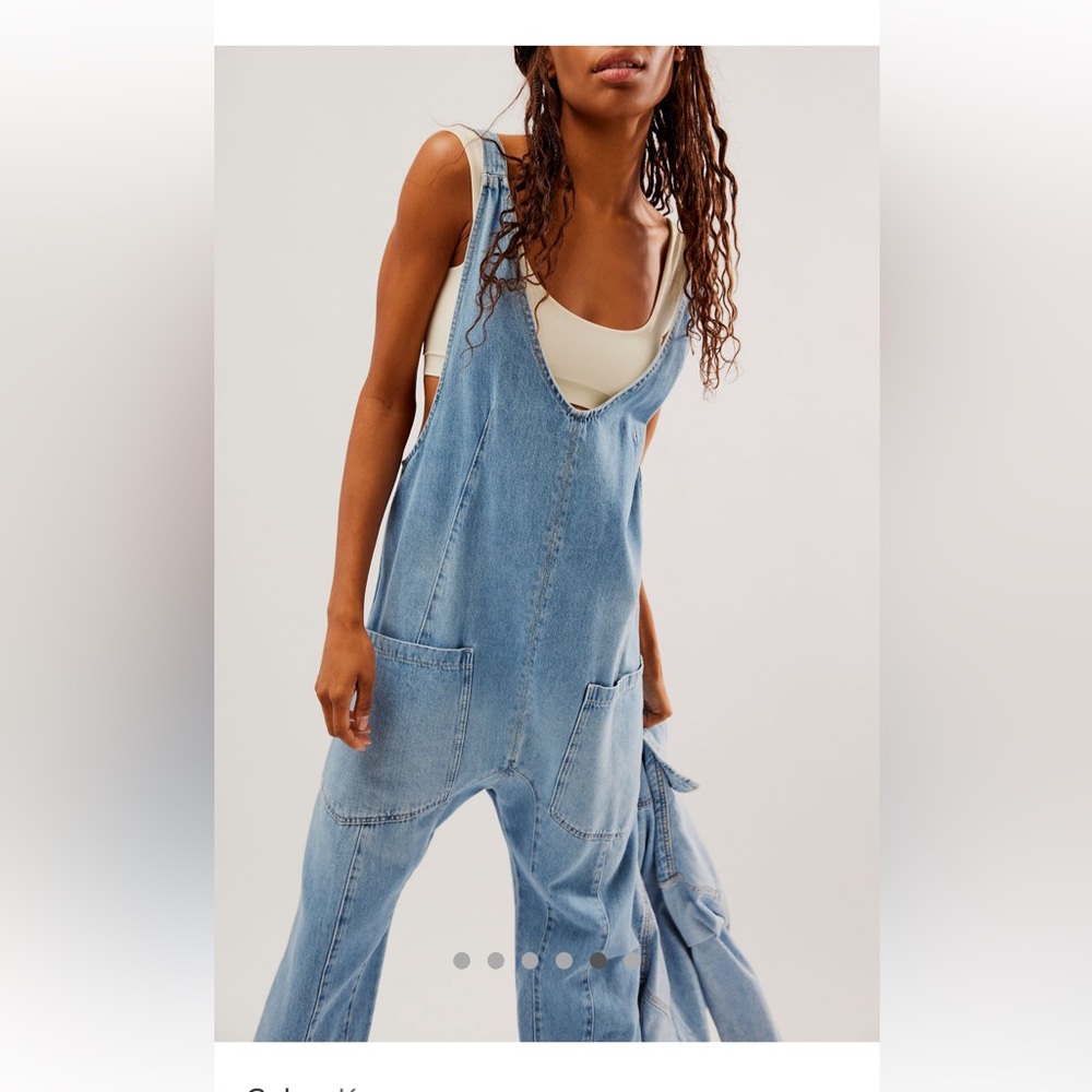 Free People High Roller Jumpsuit Overalls Worn Twice Size XS